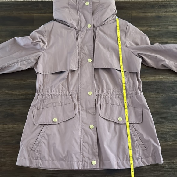 Cole Haan Mauve Packable Hooded Anorack Rain Jacket Small - Picture 9 of 12